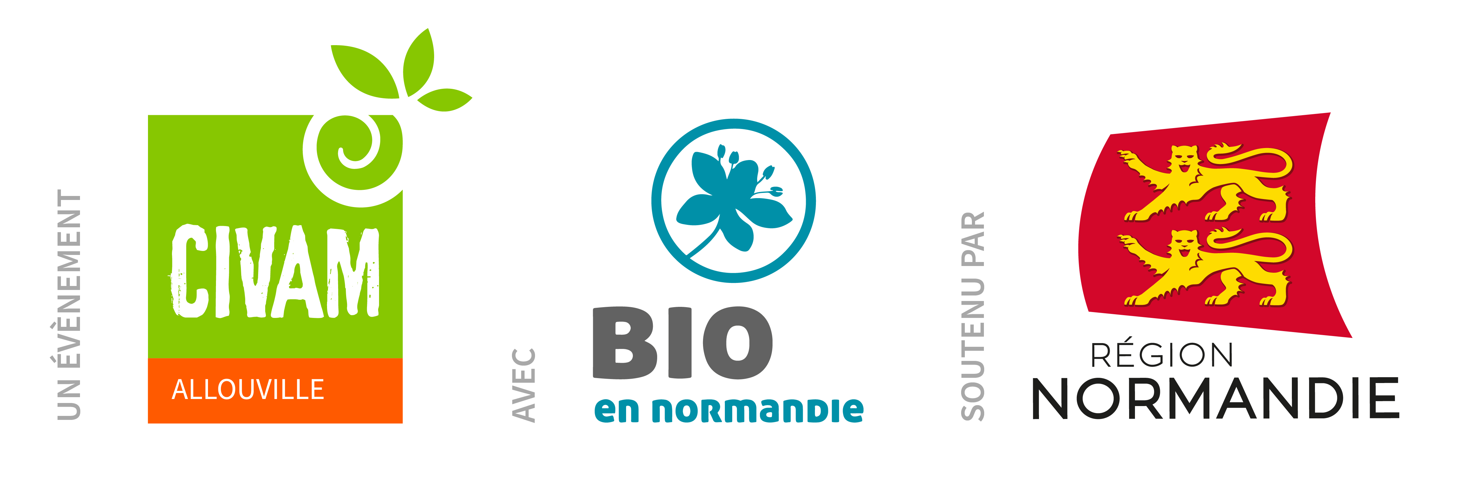 BANDEAU LOGOS CIVAMA Region Normandie BeN
